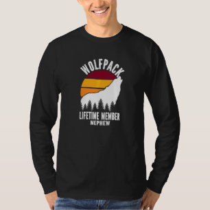 Wolfpack Lebenslanges Mitglied Neffe Wolf Familie  T-Shirt