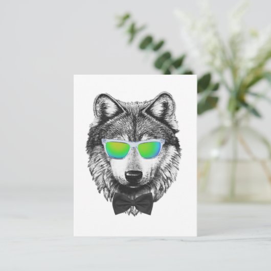 Wolfpack Postkarte (Stehend Vorderseite)