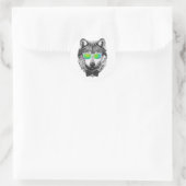 Wolfpack Runder Aufkleber (Tasche)
