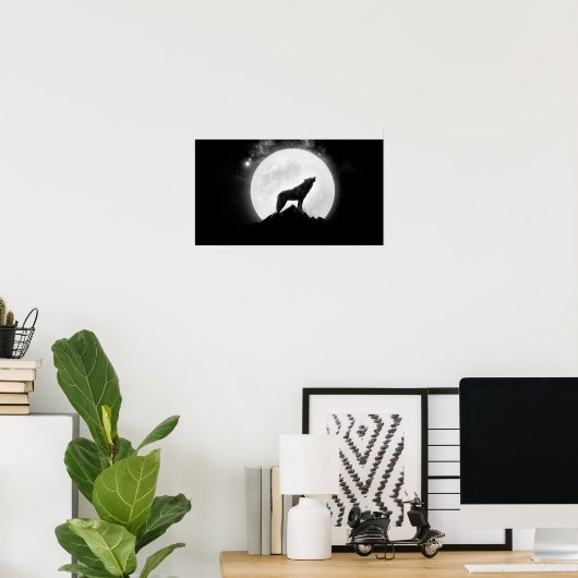 Wolfposter Poster (Heimbüro)
