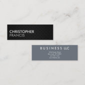 Wolfram Metall, zwei Tonkarten Mini-Karten Mini Visitenkarte (Vorne/Hinten)