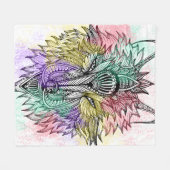 Wolfs-Farbe Fleecedecke (Vorderseite (Horizontal))