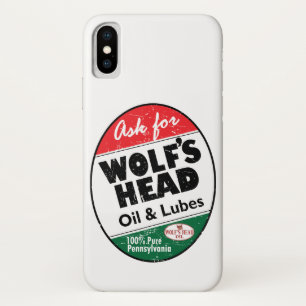 Wolfs HauptVintages beunruhigtes Zeichen des öls Case-Mate iPhone Hülle