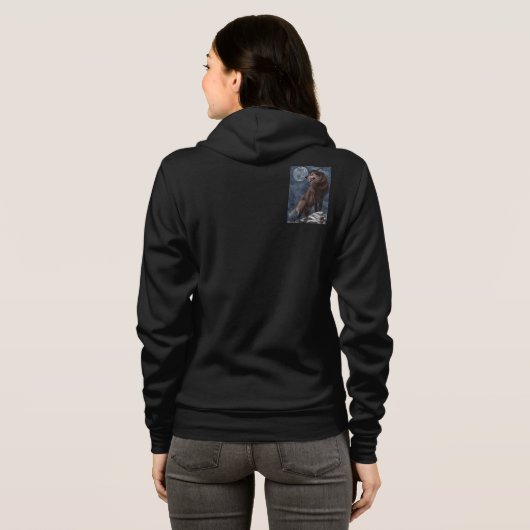 Wolf's Hoodie (Schwarz voll)
