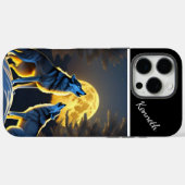 Wolfs Howl erreicht Vollmond Case-Mate iPhone Hülle (Rückseite (Horizontal))