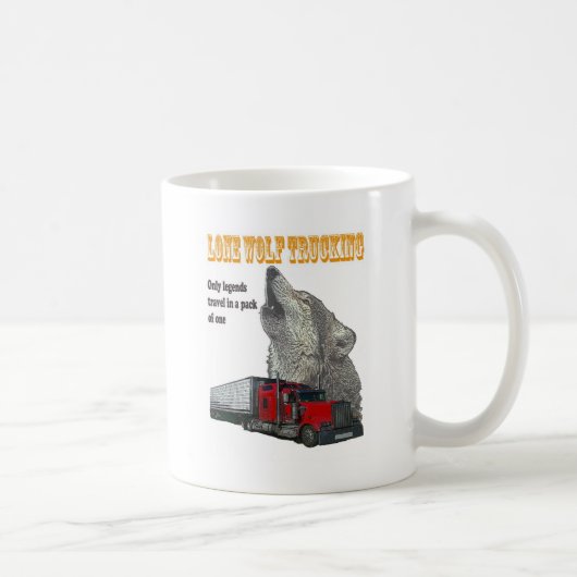 Wolfs-LKW-Transport Kaffeetasse (Rechts)