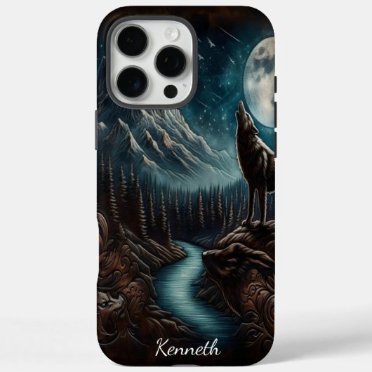 Wolfs Mondlicht-Howl Case-Mate iPhone Hülle (Rückseite)