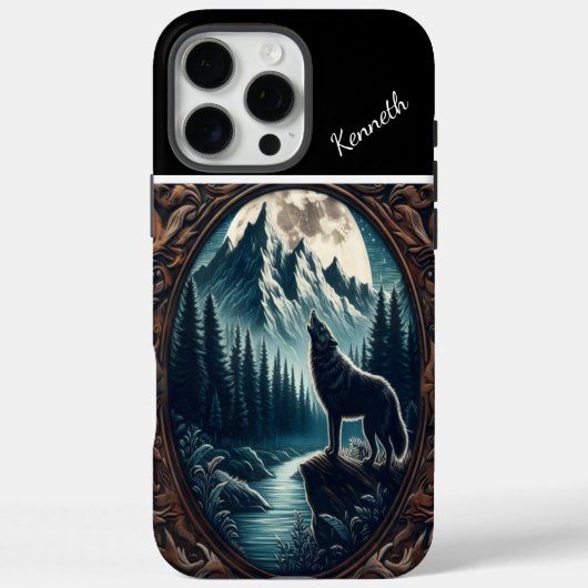 Wolfs Mondlicht-Howl Case-Mate iPhone Hülle (Rückseite)