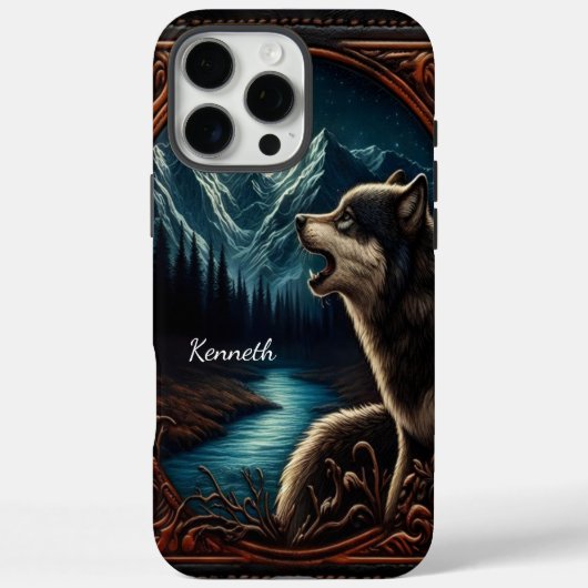 Wolfs Mondlicht-Howl Case-Mate iPhone Hülle (Rückseite)