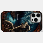 Wolfs Mondlicht-Howl Case-Mate iPhone Hülle (Rückseite (Horizontal))