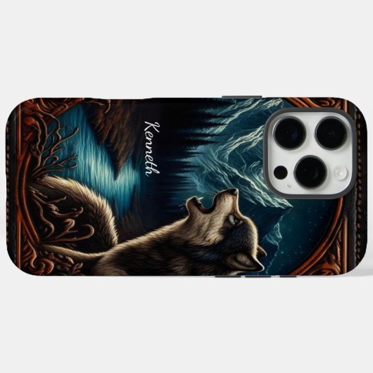 Wolfs Mondlicht-Howl Case-Mate iPhone Hülle (Rückseite (Horizontal))
