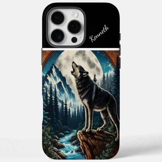 Wolfs Mondlicht-Howl Case-Mate iPhone Hülle (Rückseite)
