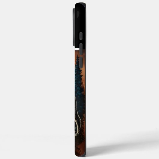 Wolfs Mondlicht-Howl Case-Mate iPhone Hülle (Rückseite / Links)