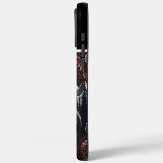 Wolfs Mondlicht-Howl Case-Mate iPhone Hülle (Rückseite / Links)