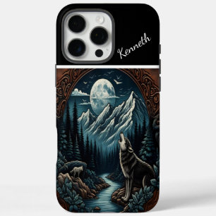 Wolfs Mondlicht-Howl iPhone 16 Pro Max Hülle