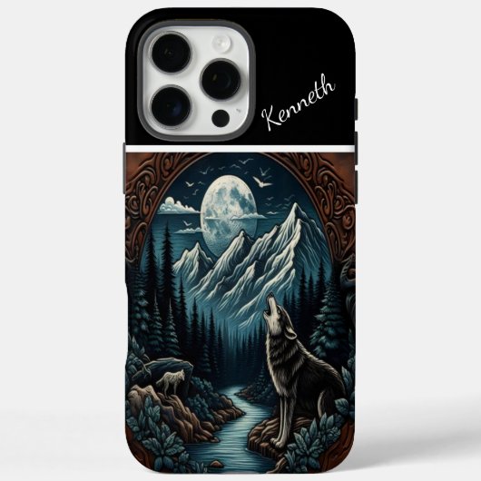 Wolfs Mondlicht-Howl Case-Mate iPhone Hülle (Rückseite)