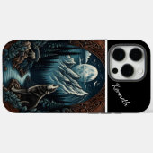 Wolfs Mondlicht-Howl Case-Mate iPhone Hülle (Rückseite (Horizontal))