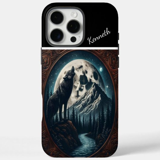 Wolfs Mondlicht-Howl Case-Mate iPhone Hülle (Rückseite)