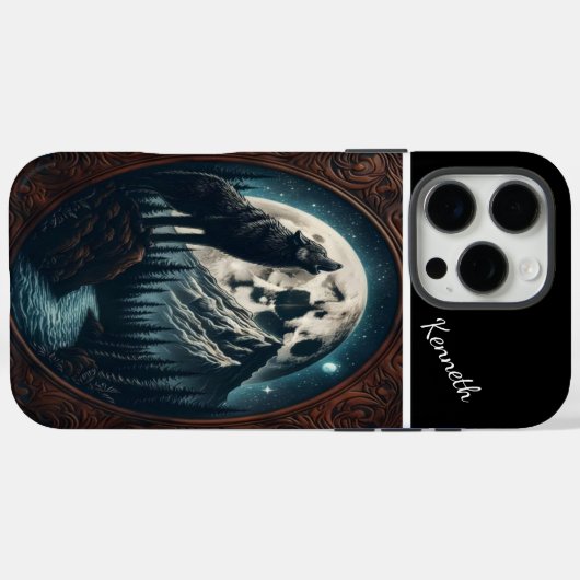 Wolfs Mondlicht-Howl Case-Mate iPhone Hülle (Rückseite (Horizontal))
