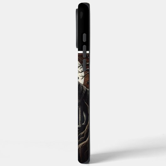 Wolfs Mondlicht-Howl Case-Mate iPhone Hülle (Rückseite / Links)