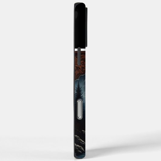 Wolfs Mondlicht-Howl Case-Mate iPhone Hülle (Rückseite / Rechts)