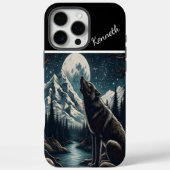 Wolfs Mondlicht-Serenade Case-Mate iPhone Hülle (Rückseite)
