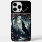 Wolfs Mondlicht-Serenade Case-Mate iPhone Hülle (Rückseite)