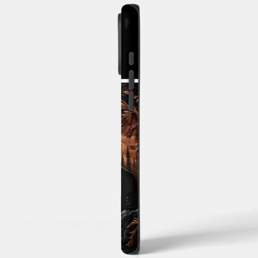 Wolfs Mondlicht-Serenade Case-Mate iPhone Hülle (Rückseite / Links)