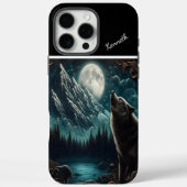 Wolfs Mondlicht-Serenade Case-Mate iPhone Hülle (Rückseite)