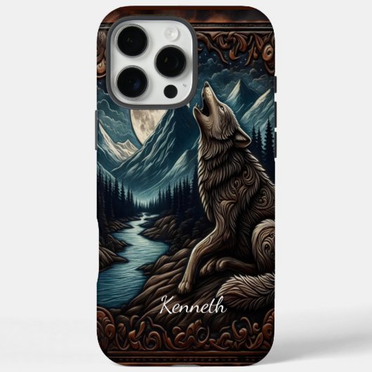 Wolfs Mondlicht-Serenade Case-Mate iPhone Hülle (Rückseite)