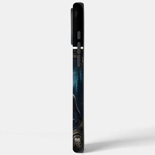 Wolfs Mondlicht-Serenade Case-Mate iPhone Hülle (Rückseite / Links)