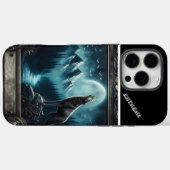 Wolfs Mondlicht-Serenade Case-Mate iPhone Hülle (Rückseite (Horizontal))