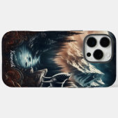 Wolfs Mondlicht-Serenade Case-Mate iPhone Hülle (Rückseite (Horizontal))