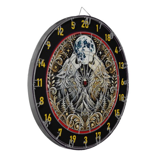 Wolfs Ruf wakens Adventure and Fun Dartscheibe (Vorderseite Links)