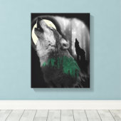 Wolfs Song Leinwanddruck (Insitu (Holzboden))