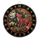 Wolfs Stärke Inspiriere Fokus und Sieg Dartscheibe (vorne)