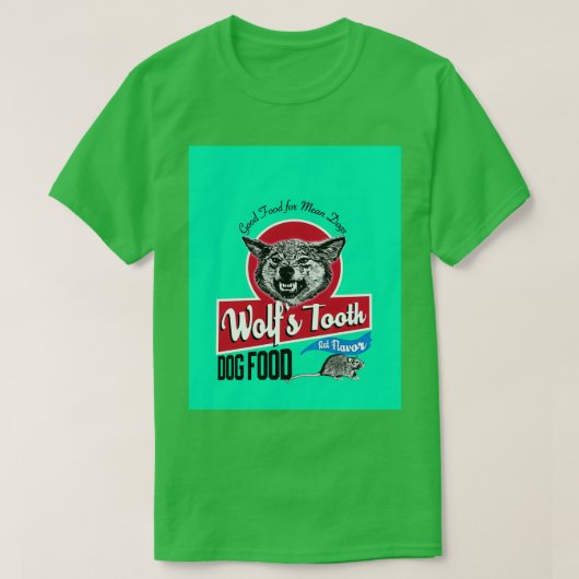 Wolfs Tooth Dog Food Graphic T-Shirt (Design vorne)