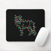 Wolfs Tree Christmas Sweater Xmas Pet Animal Wolf Mousepad (Mit Mouse)