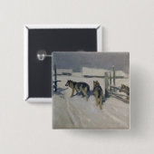 Wolfs, Winter-Nacht, c.1910 Button (Vorne & Hinten)