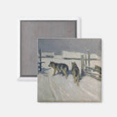 Wolfs, Winternacht, c.1910 Magnet (Vorderseite/Rückseite)