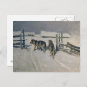 Wolfs, Winternacht, c.1910 Postkarte (Vorne/Hinten)