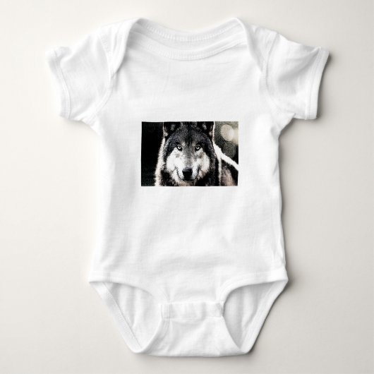 Wolfsaugen Baby Strampler (Vorderseite)