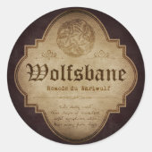 Wolfsbane Apothecary Runder Aufkleber (Vorderseite)