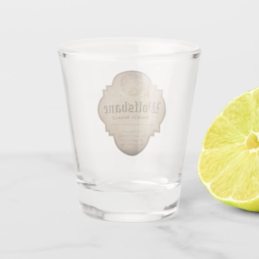 Wolfsbane Werewolf apothececeke Halloween Schnapsglas (Rückseite)