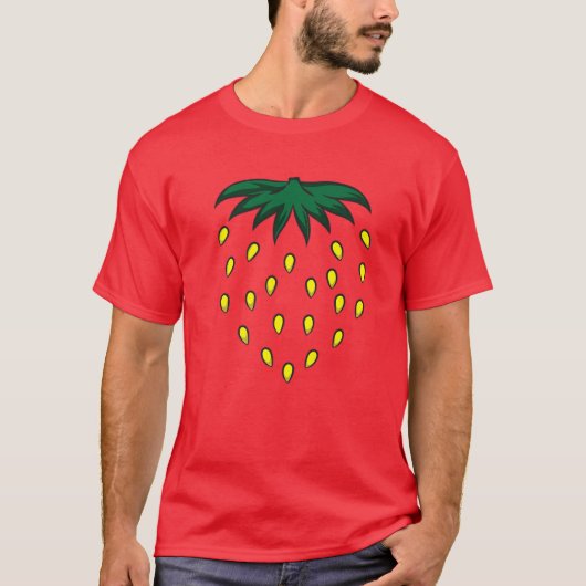 Wolfsbarsch Halloween Red Berry Simple Costum T-Shirt (Vorderseite)