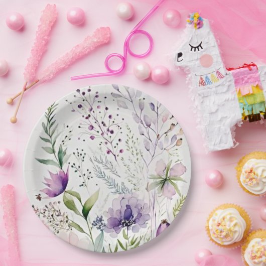 Wolfsblume Pappteller (Party)