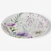 Wolfsblume Pappteller (Schrägansicht)