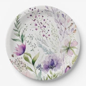 Wolfsblume Pappteller (Vorderseite)