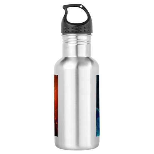 Wolfsbrand und Eis Edelstahlflasche (Rückseite)