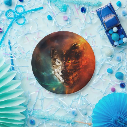 Wolfsbrand und Eis Pappteller (Party)